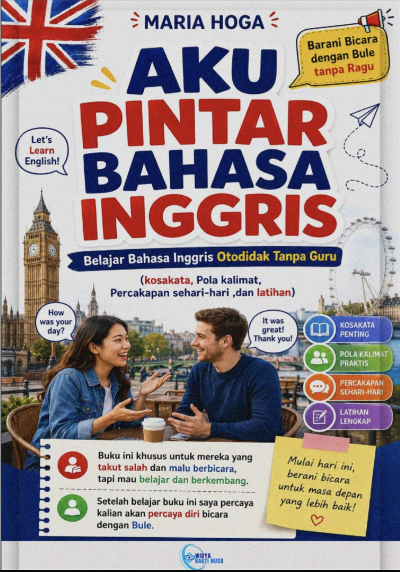 AKU PINTAR BAHASA INGGRIS: Belajar Bahasa Inggris Otodidak Tanpa Guru (Kosakata, Pola Kalimat, Percakapan, dan Latihan)